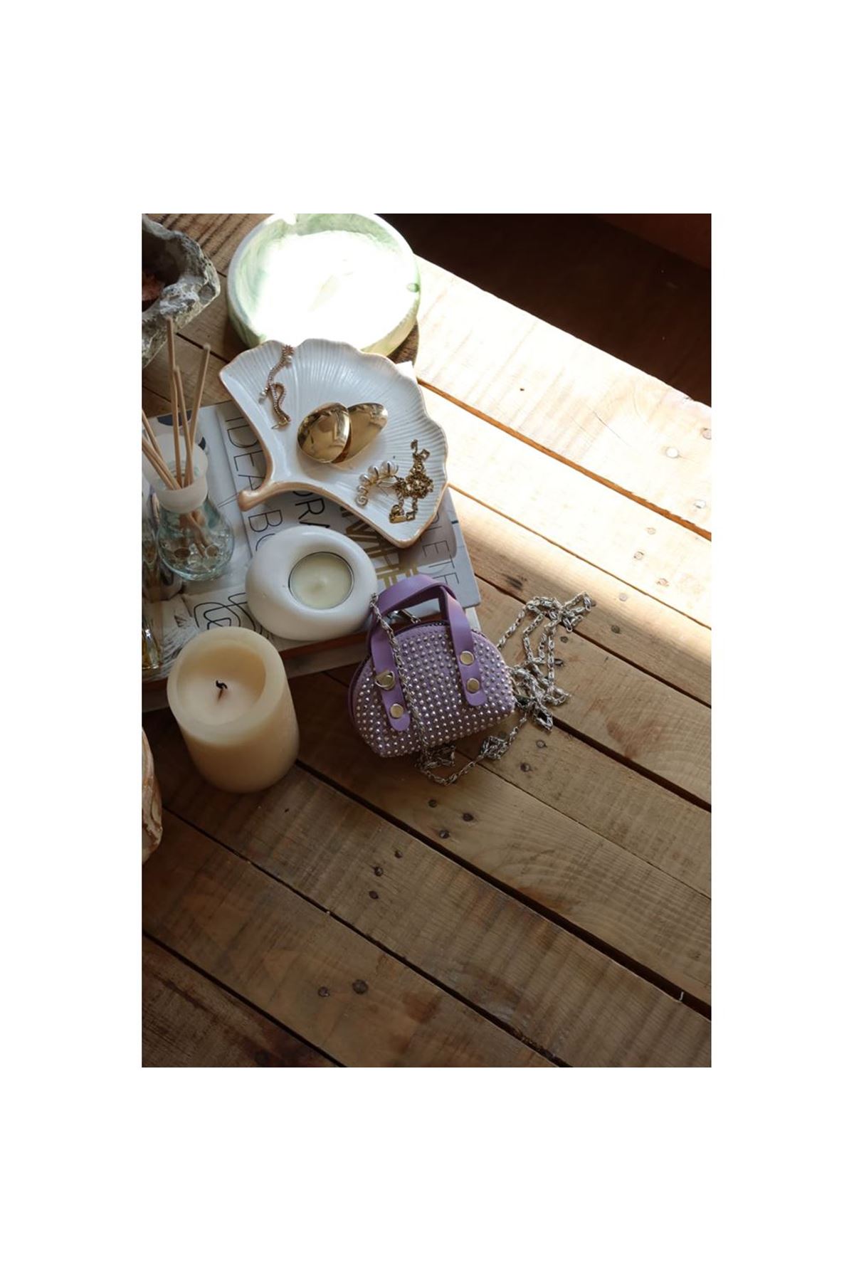 lila zımbalı mini maskot bozuk para cüzdanı