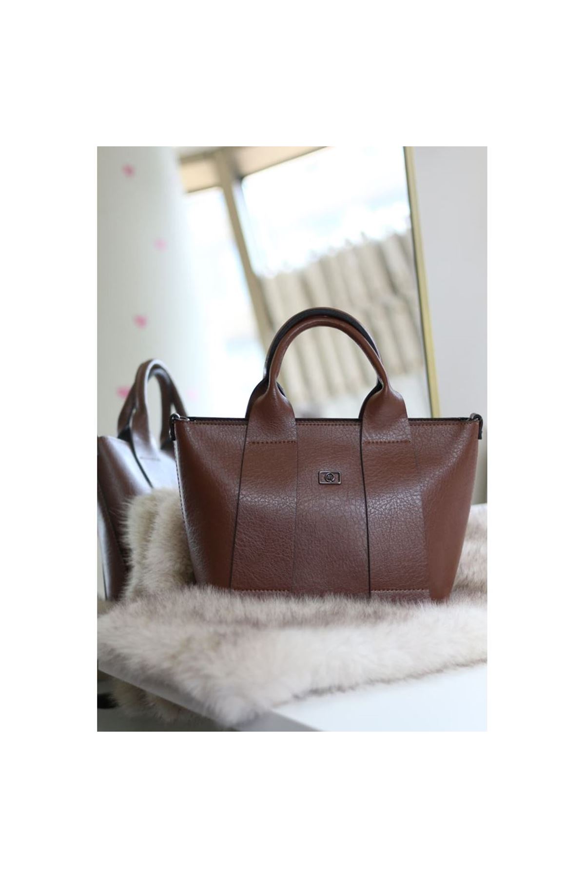 Taba büyük boy askılı el omuz çantası