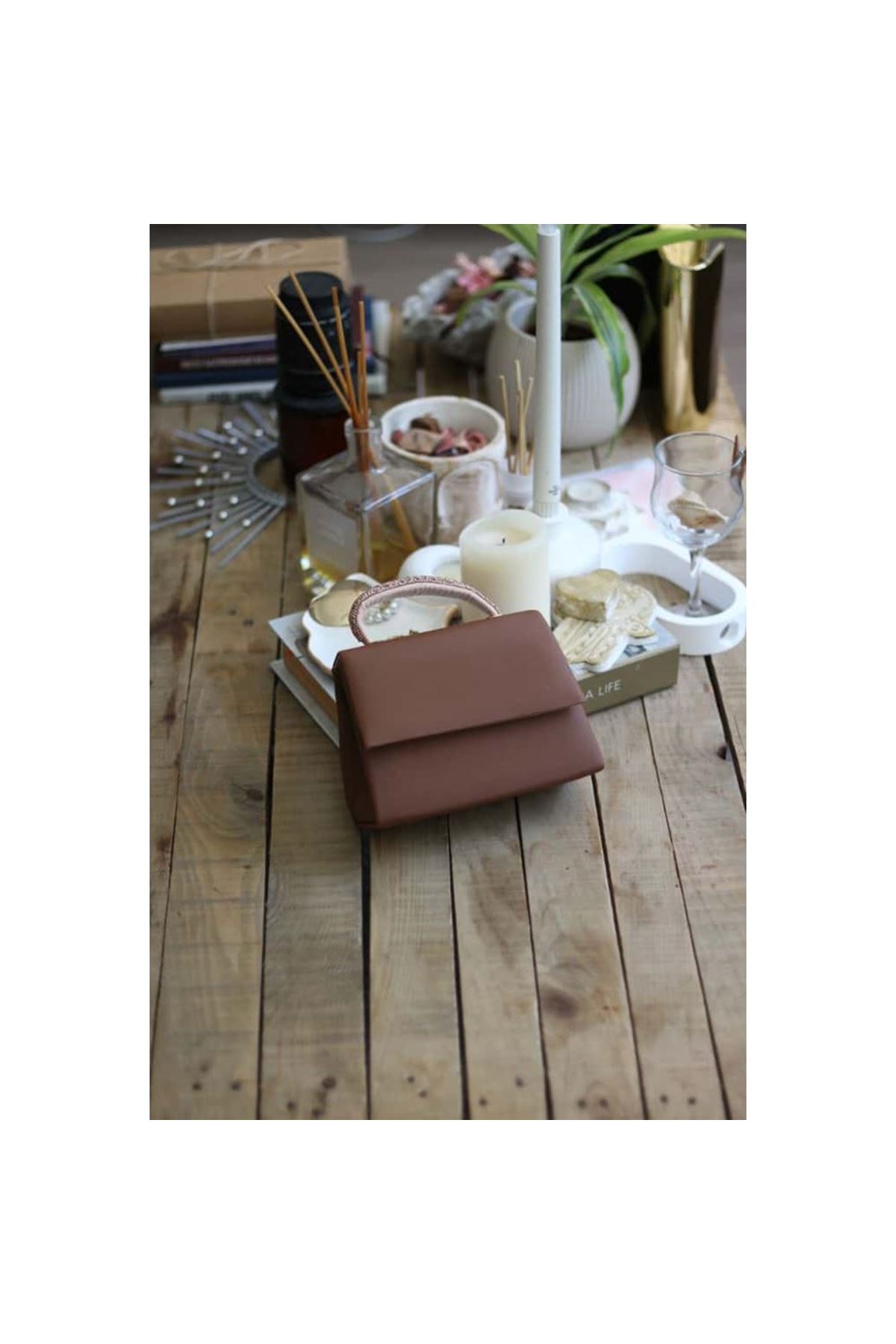 taba saten taş tutma detaylı abiye omuz çantası