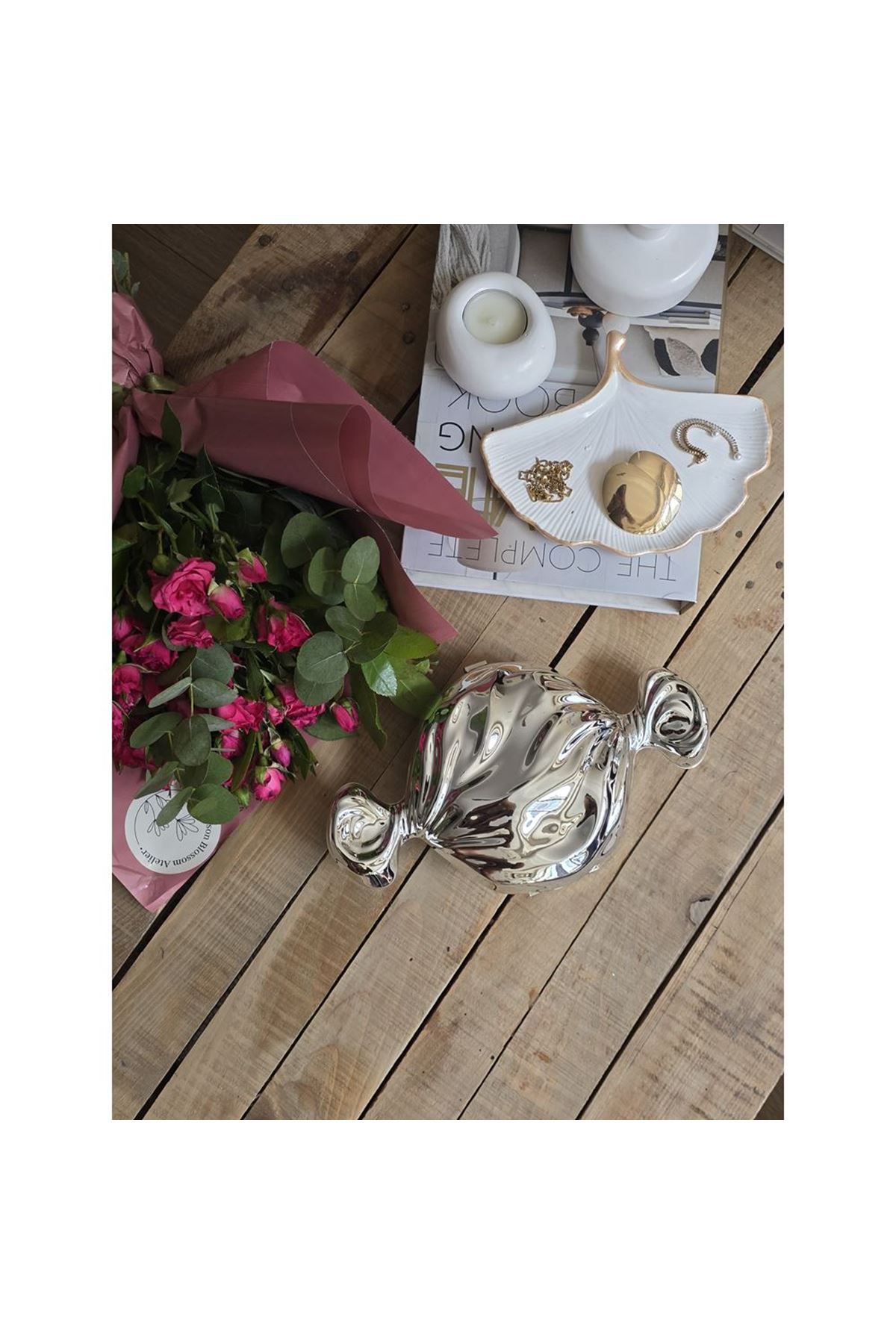 Kadın Silver Candy Form Mika Abiye Çanta