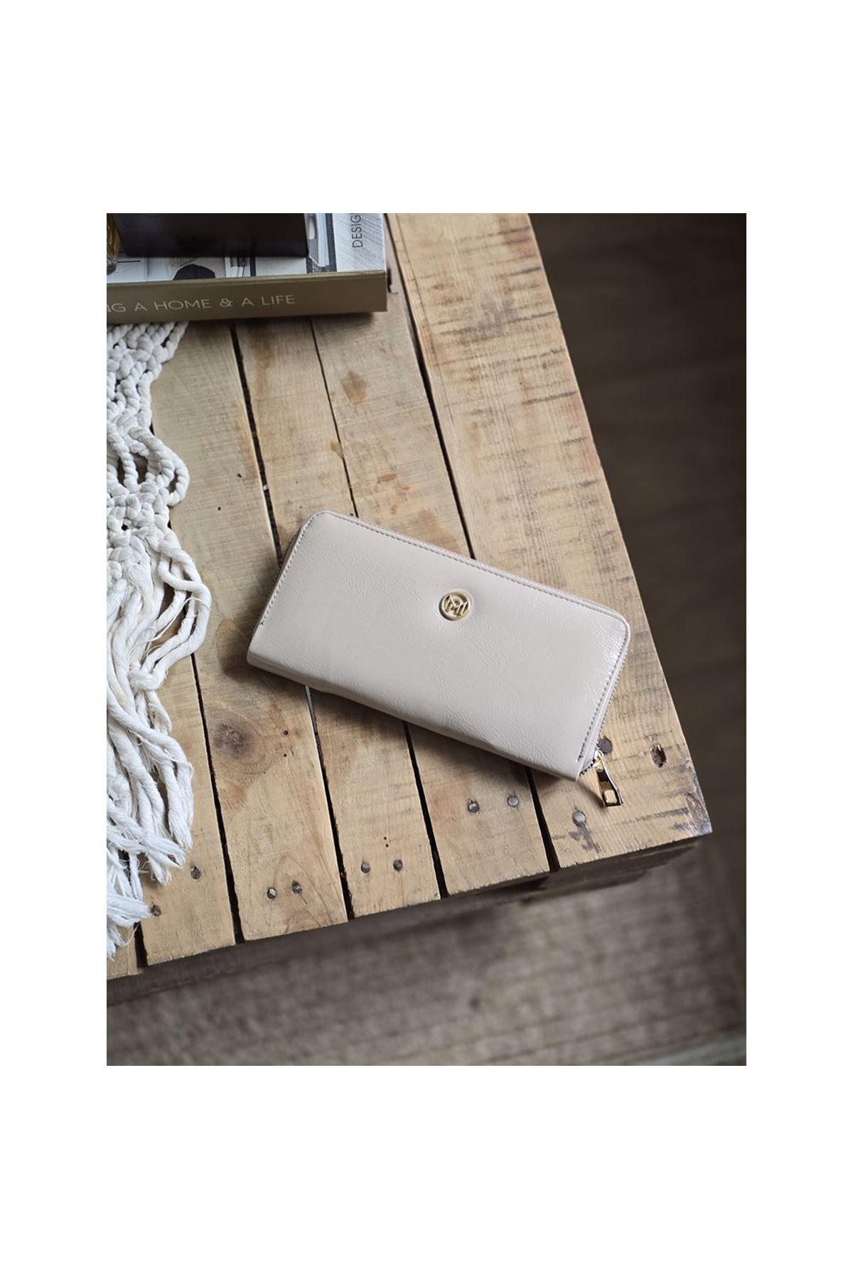 Vizon Dokulu Slim Kartlık Detaylı Cüzdan