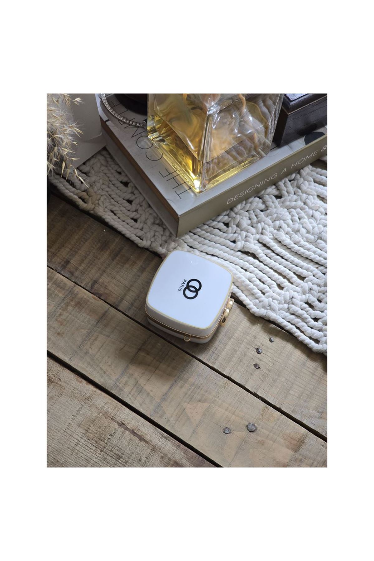 İnci Aksesuar Beyaz Mini Charm Çanta Aksesuarı