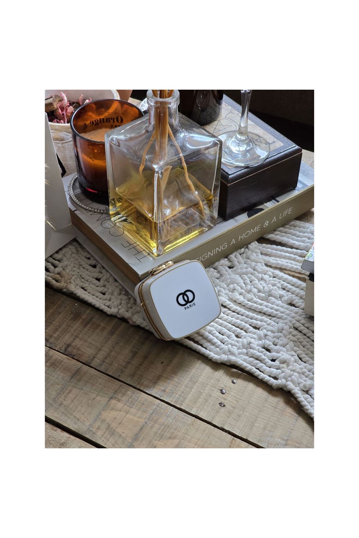 İnci Aksesuar Beyaz Mini Charm Çanta Aksesuarı