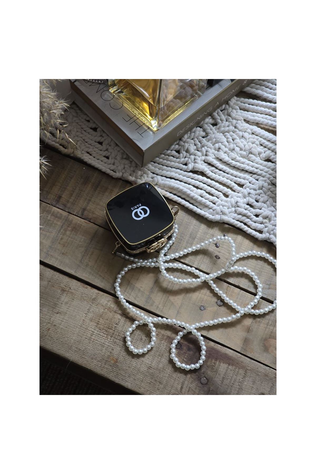İnci Aksesuar Siyah Mini Charm Çanta Aksesuarı