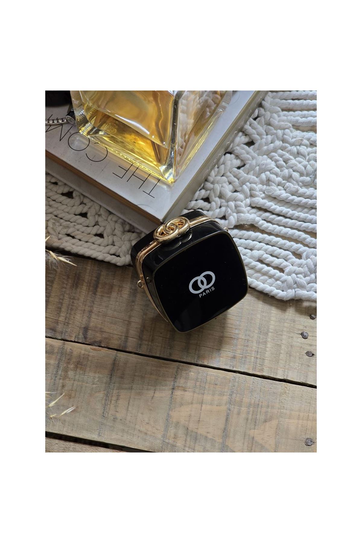 İnci Aksesuar Siyah Mini Charm Çanta Aksesuarı