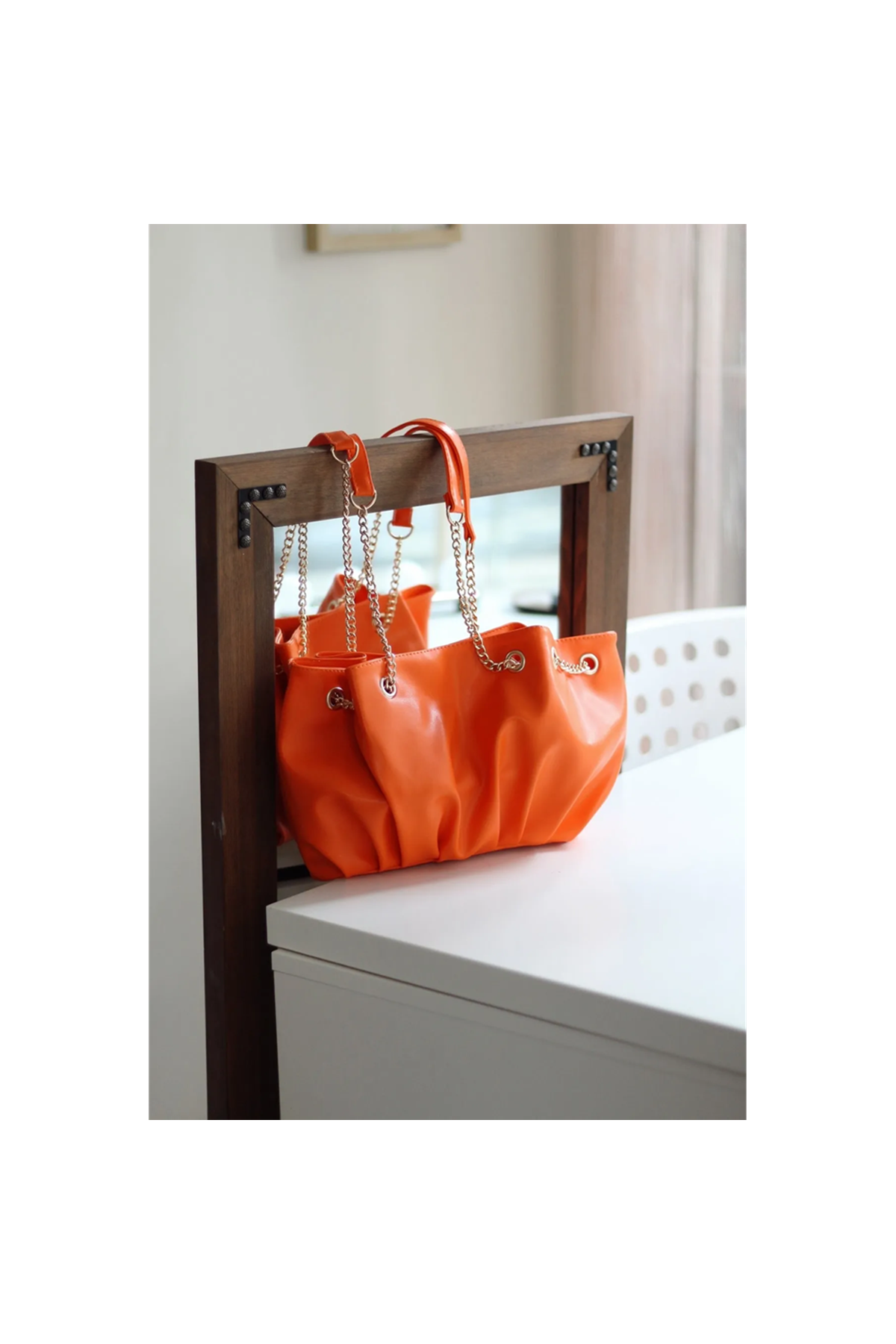 Kadın Siyah Fiyonk Askılı Omuz Çantası