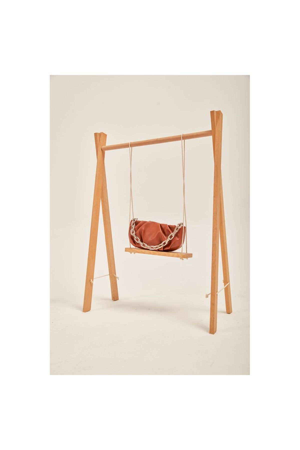 Kadın Taba Silver Zincir Detaylı Mini El Omuz Çantası