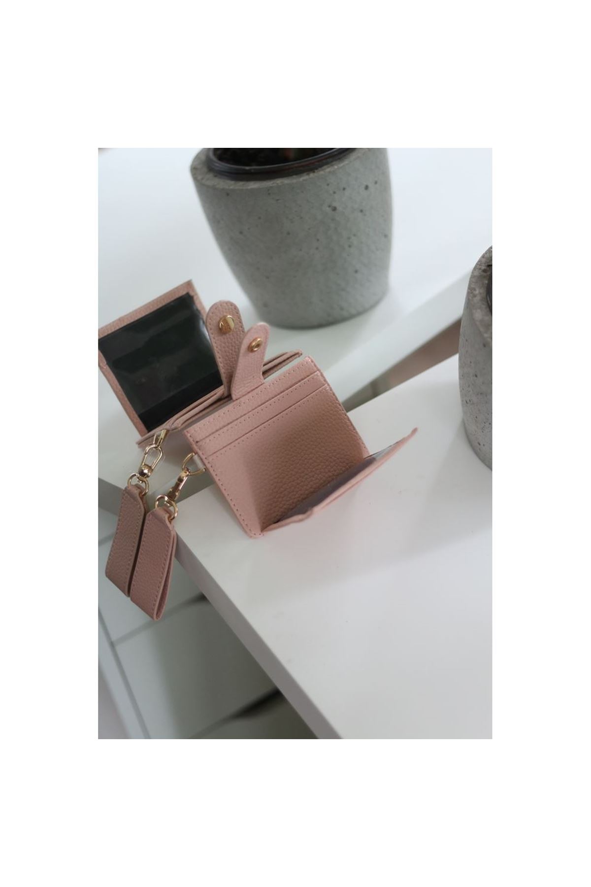 Kadın Pudra Maskot Kartlık Cüzdan