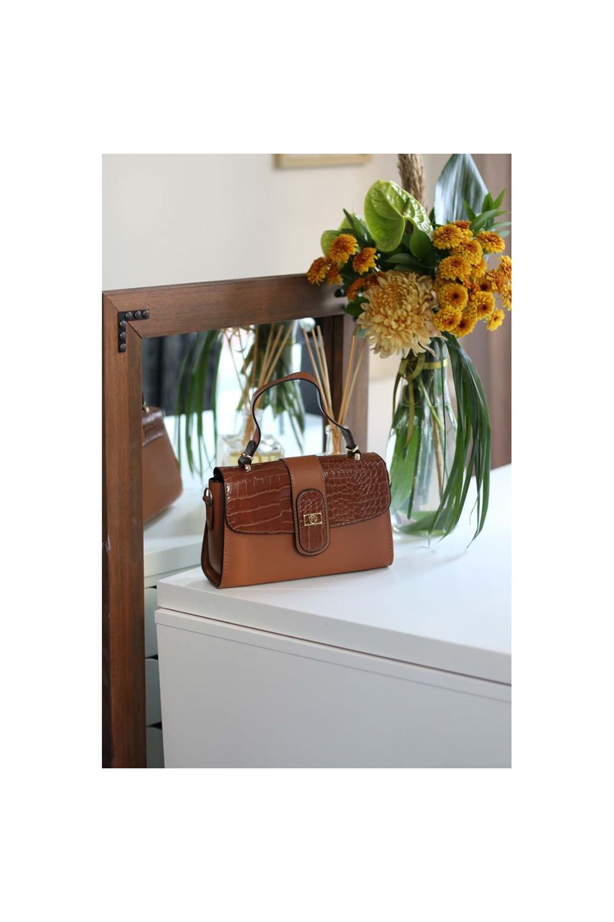 Kadın Taba Askılı El Omuz Çantası