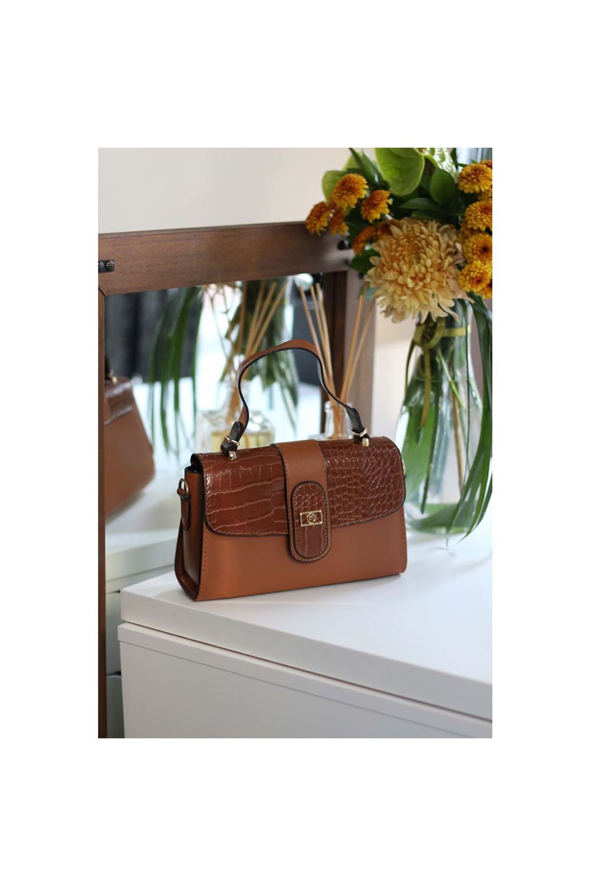 Kadın Taba Askılı El Omuz Çantası