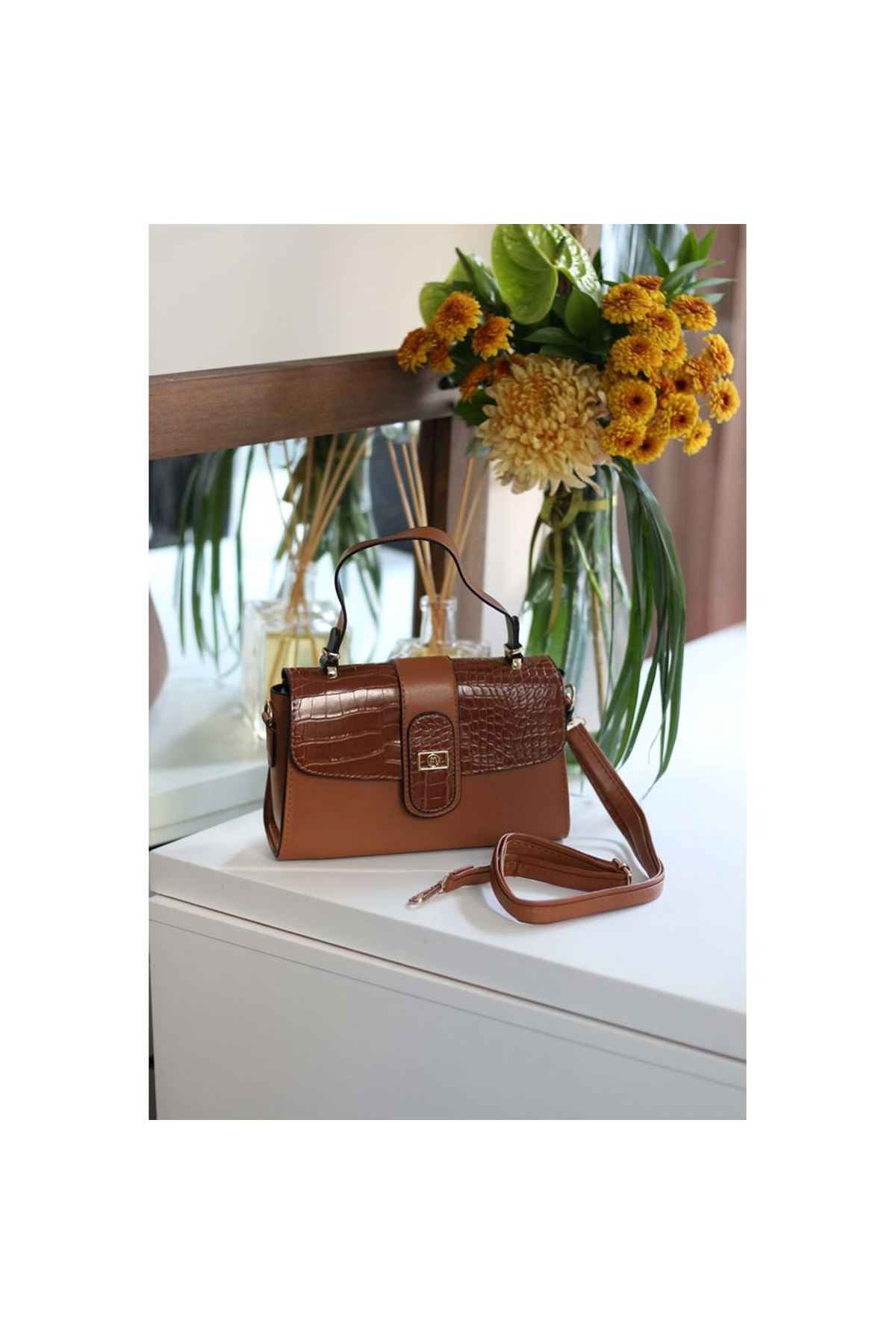 Kadın Taba Askılı El Omuz Çantası