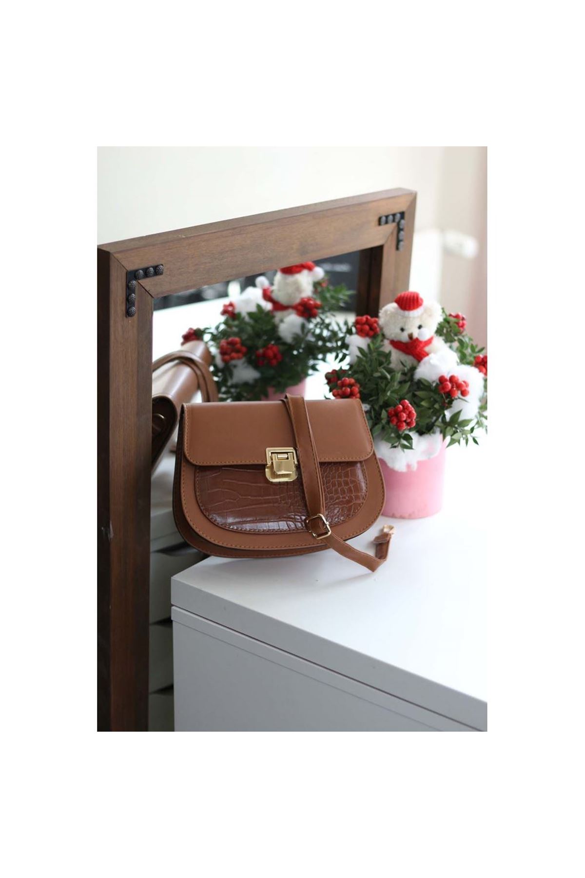 Kadın Taba Ayarlanabilir Askılı Omuz Çantası