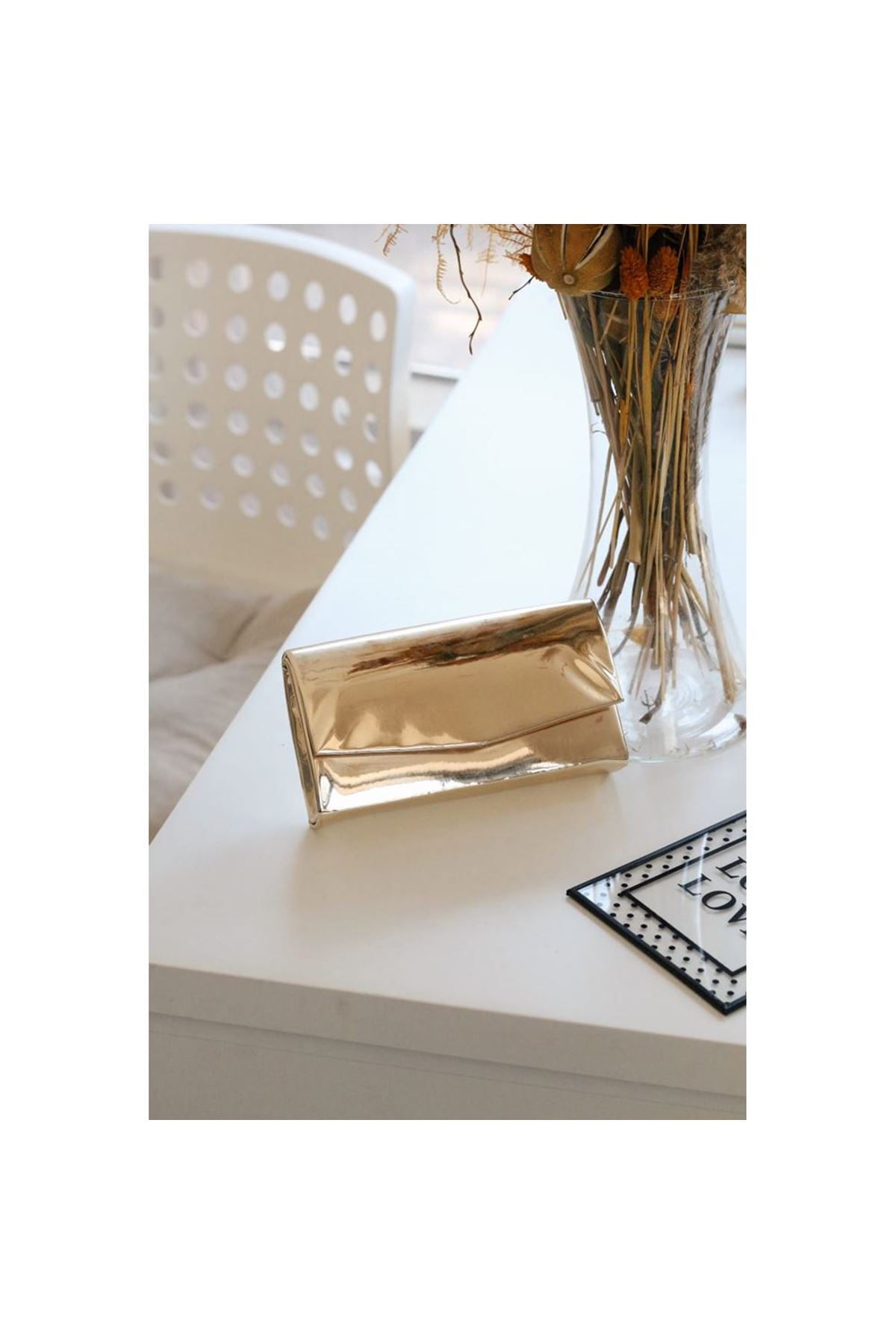 Dore Rugan Dikdörtgen Form Abiye Çanta