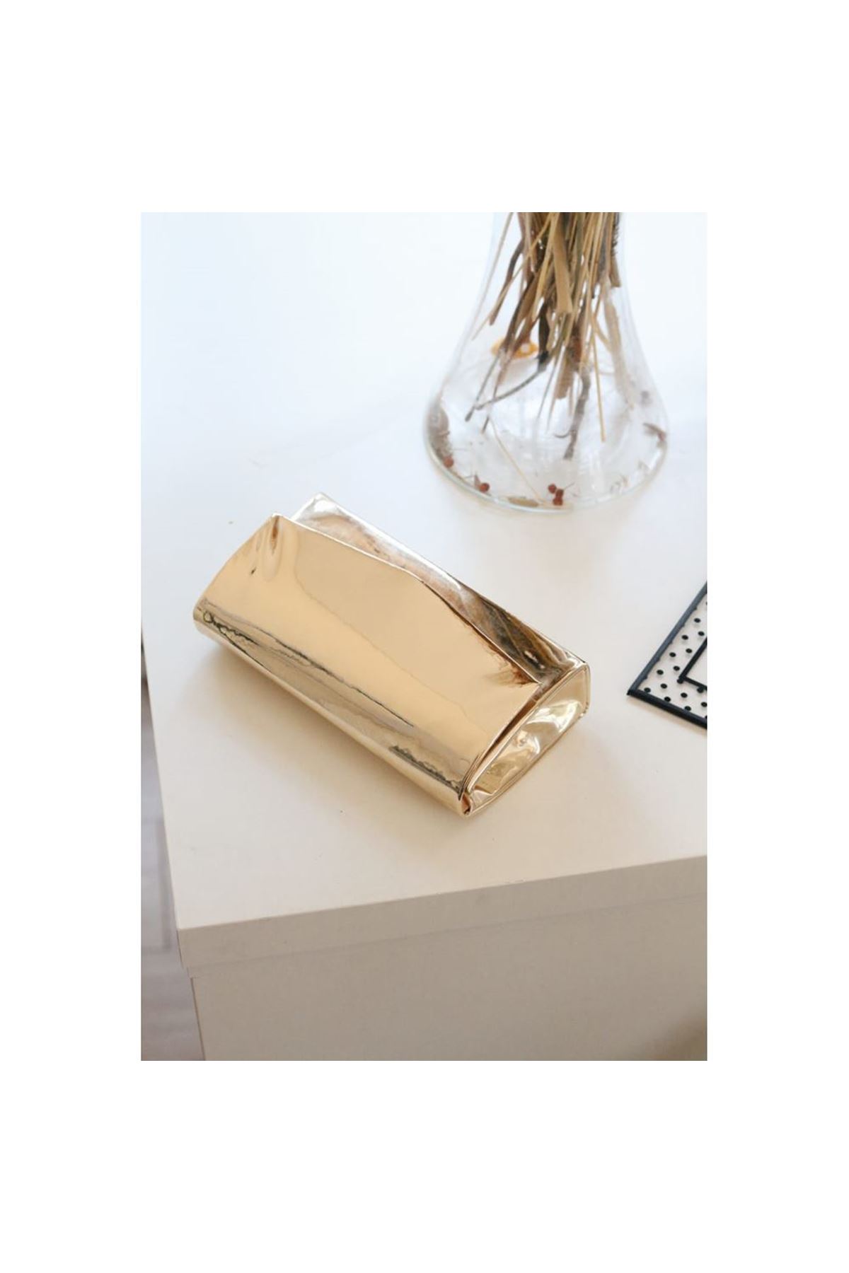 Dore Rugan Dikdörtgen Form Abiye Çanta