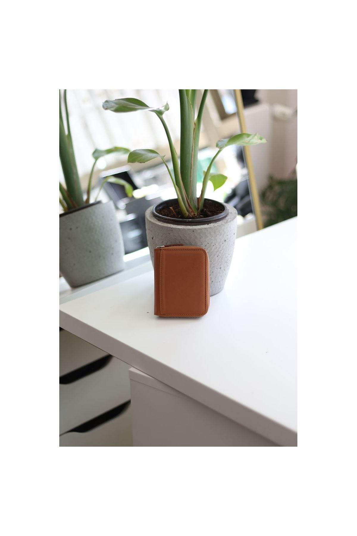 Kadın Taba Gerçek Deri Kartlık