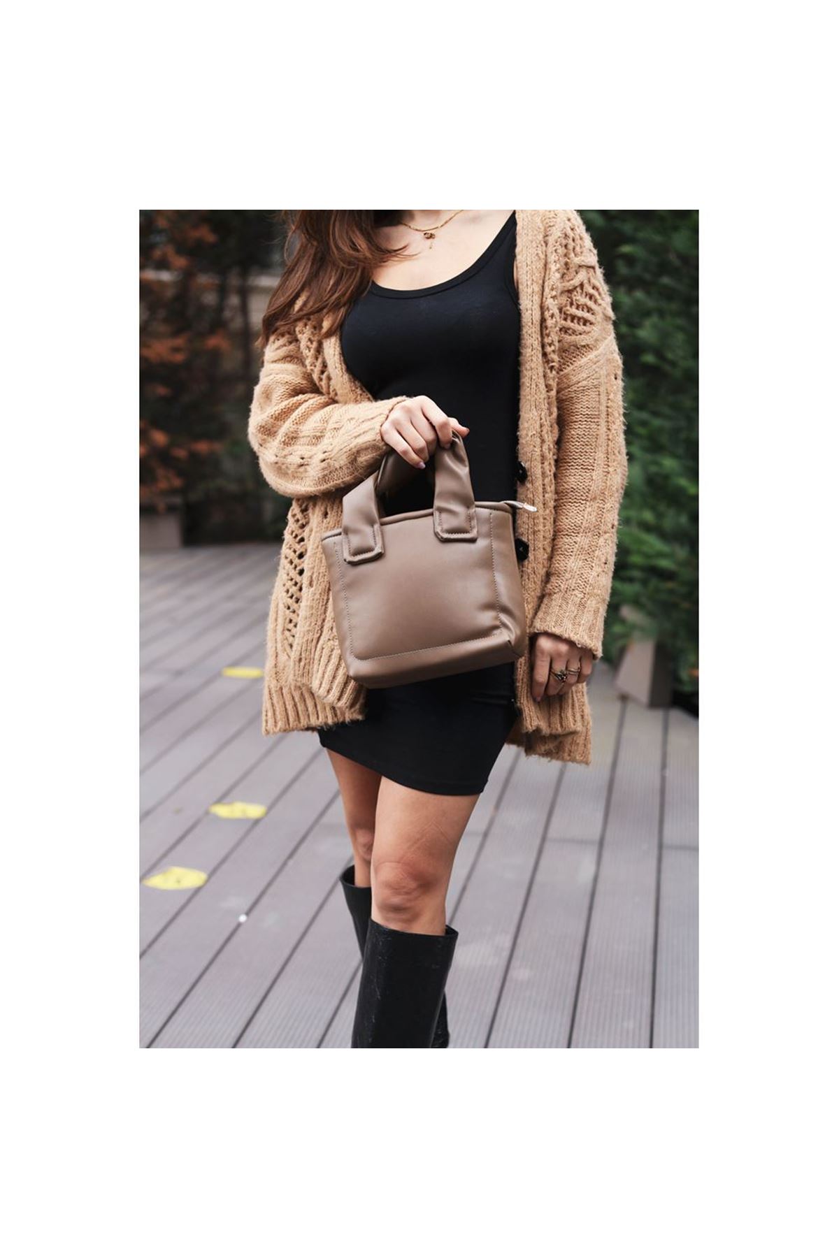 Kahve Pofuduk Omuz Çantası