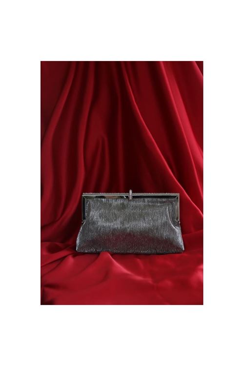 platin burgu dokulu kristal burslu abiye el çantası