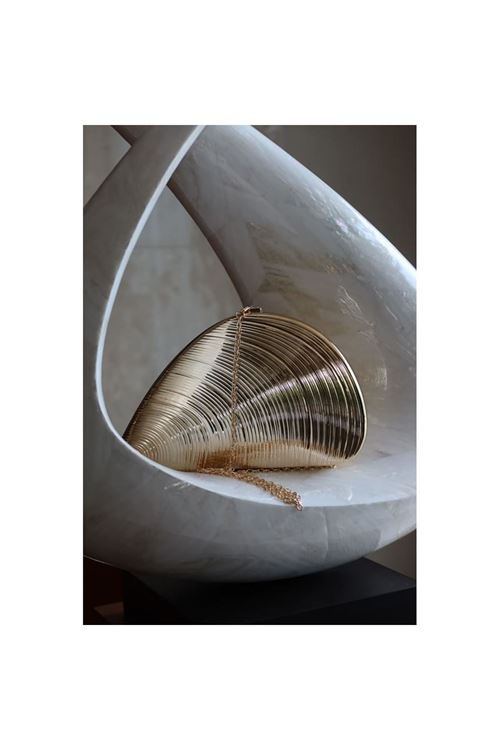 Dore Midye Mika Zincirli El Omuz Çantası