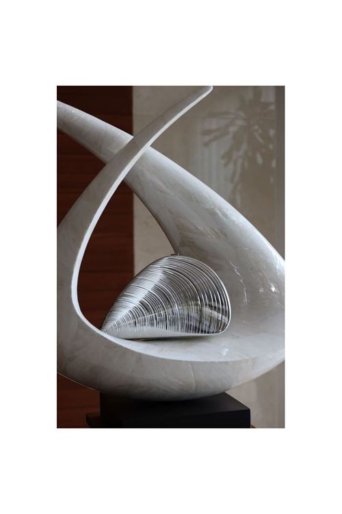 Silver Midye Mika Zincirli El Omuz Çantası