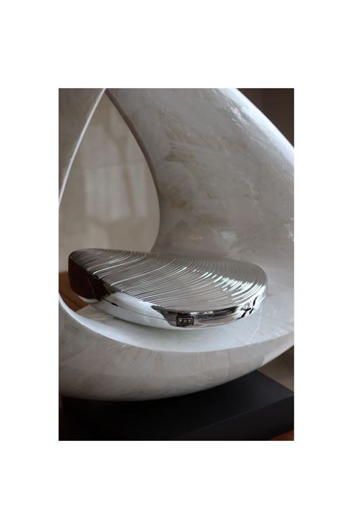 Silver Midye Mika Zincirli El Omuz Çantası