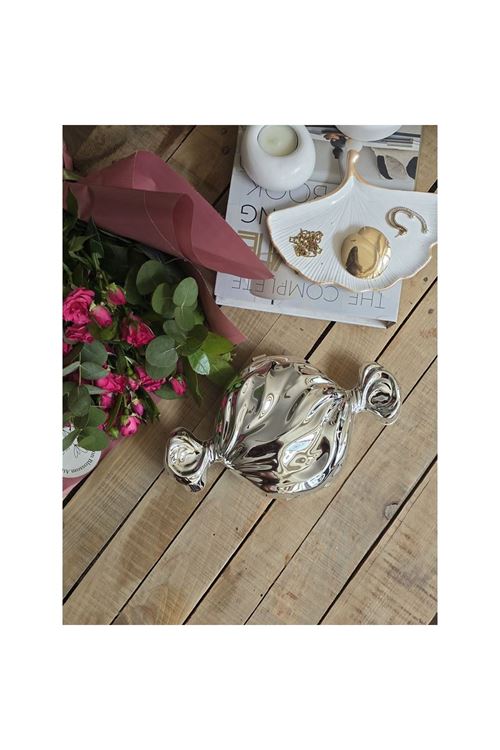 Kadın Silver Candy Form Mika Abiye Çanta