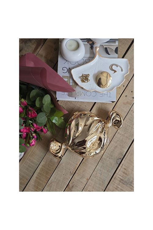 Kadın Gold Candy Form Mika Abiye Çanta