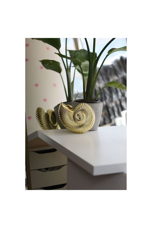 Kadın Gold Mika Deniz Kabuğu Desenli Abiye Çanta