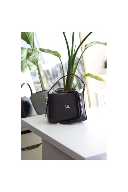 Acı Kahve Dokulu Tutma Saplı El Omuz Çantası