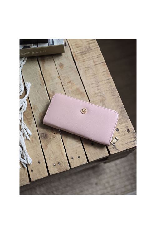 Pudra Dokulu Slim Kartlık Detaylı Cüzdan