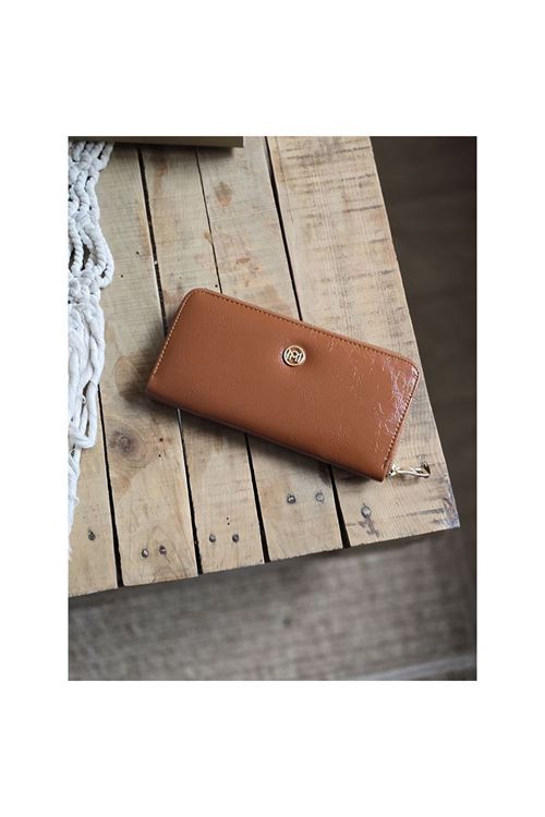 Taba Dokulu Slim Kartlık Detaylı Cüzdan