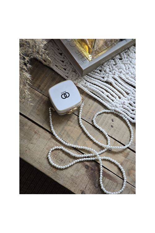 İnci Aksesuar Beyaz Mini Charm Çanta Aksesuarı