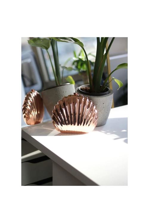 Kadın Bakır Metal Istiridye Formlu Zincir Detayl Abiye Çanta