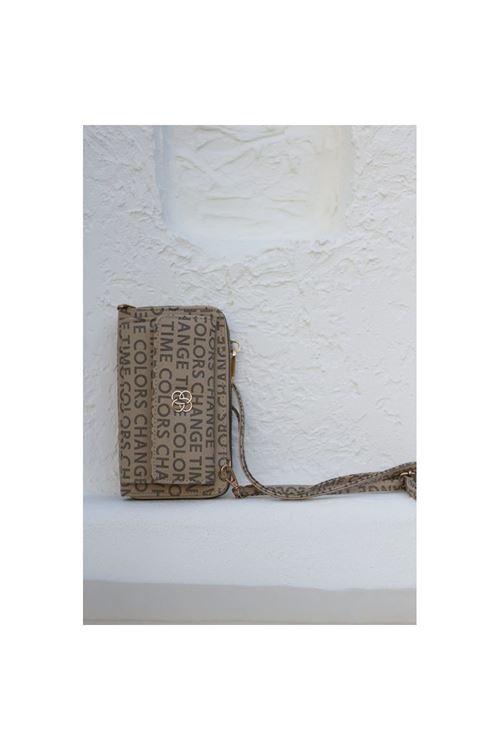 Kadın Vizon Telefon Bölmeli Yatay Çapraz Askılı Cüzdan Çanta