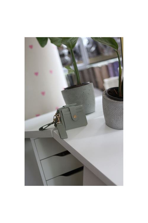 Kadın Mint Yeşili Maskot Kartlık Cüzdan