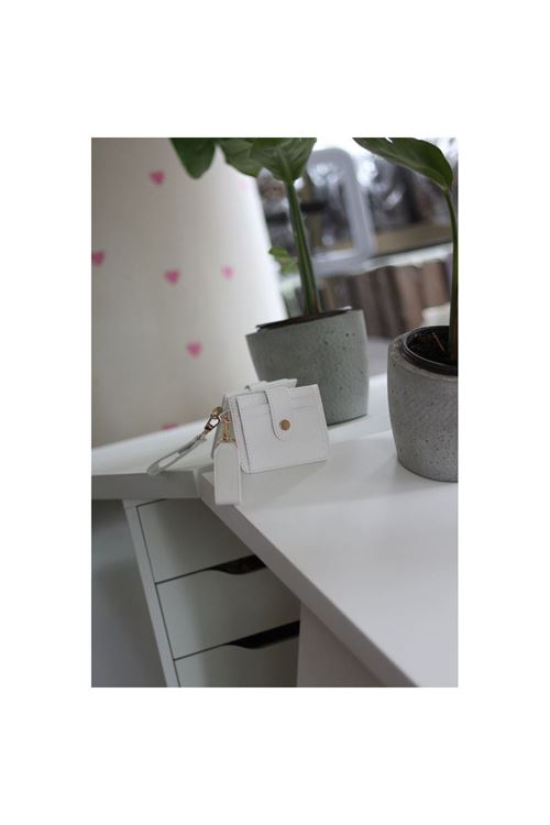 Kadın Beyaz Maskot Kartlık Cüzdan