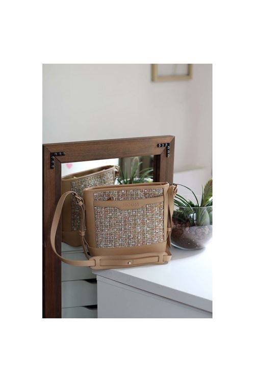 Kadın Karamel Tüvit Ayarlanabilir Askılı Omuz