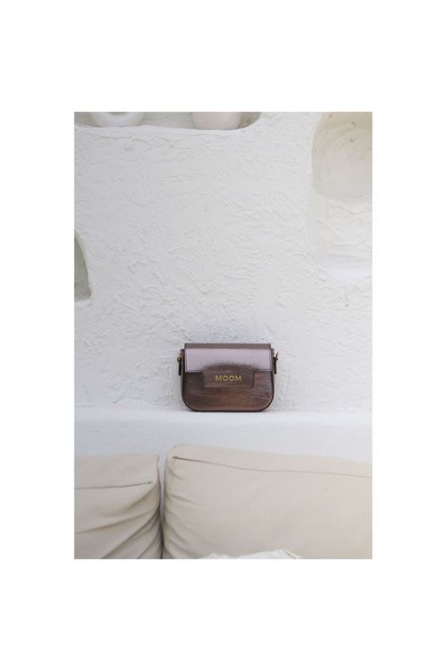 Kadın Bakır Örme Sap Detaylı Zincirli Omuz Çantası