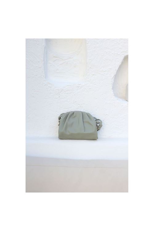 Kadın Mint Yeşili Yumuşak Pileli Omuz Çantası