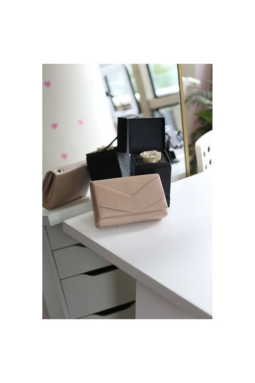 Kadın Nude Zarf Kutu Omuz Çantası