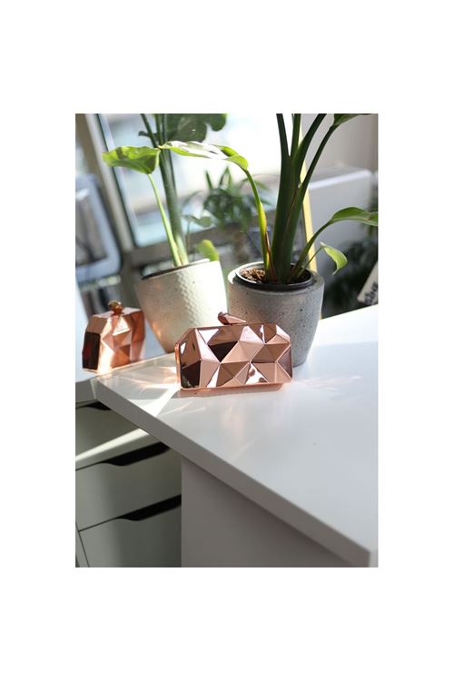 Kadın Bakır Metal Abiye Çanta