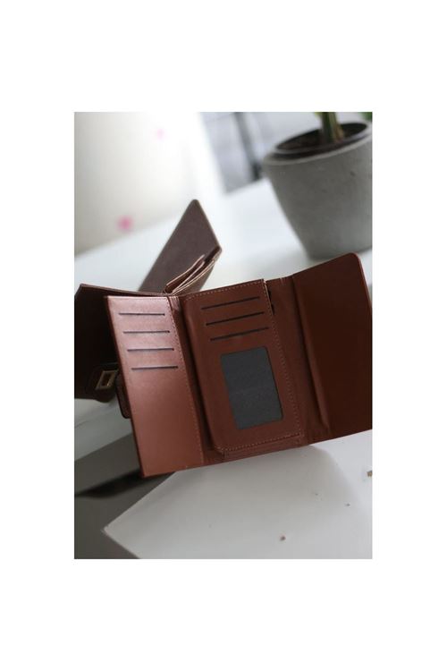 Kadın Taba Gold Aksesuar Detaylı Cüzdan