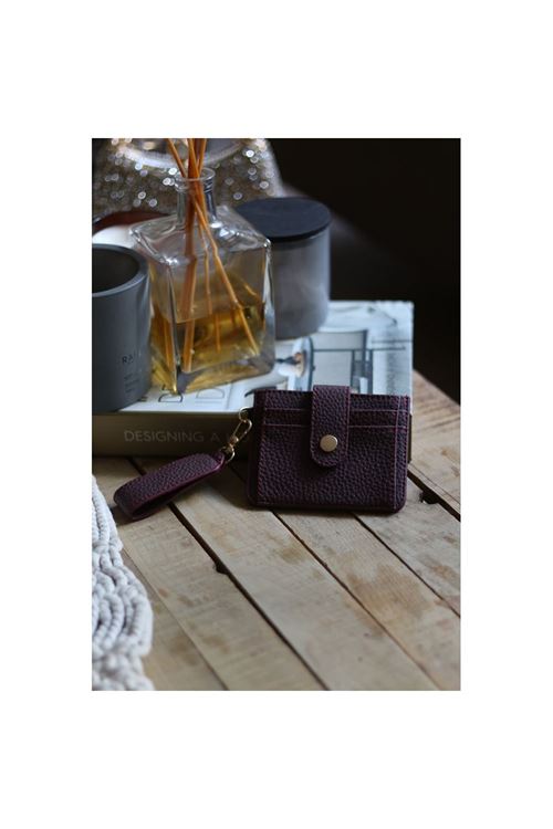 Kadın Bordo Mini Maskot Kartlık