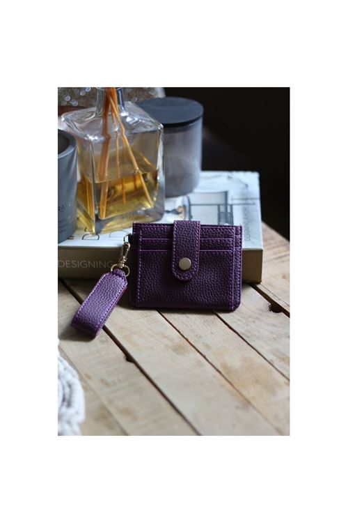 Kadın Mor Mini Maskot Kartlık