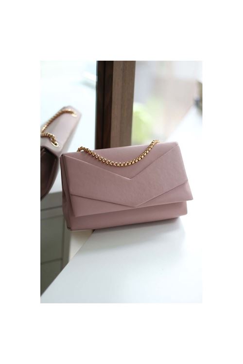 Kadın Pudra Zarf Kutu Omuz Çantası