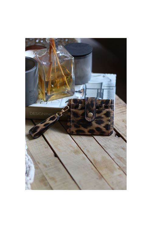 Kadın Leopar Mini Maskot Kartlık