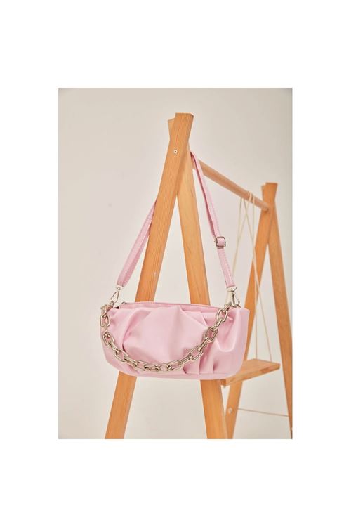 Pudra Silver Zincir Detaylı Askılı Çanta
