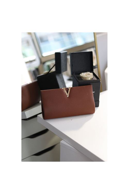 Kadın Taba Gold Toka Detaylı Zincirli Abiye El Çantası