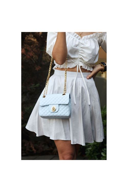 Tivia Bebe Mavi Kapitone Günlük Omuz Çantası