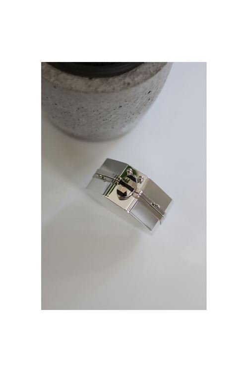 Silver Petek Aynalı Mini Charm Çanta Aksesuarı