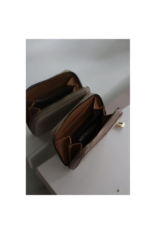 Kadın Vizon Kroko Mini kartlık Cüzdan